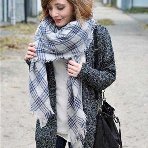New Soft Tartan Plaid Oversized Blanket Scarf
